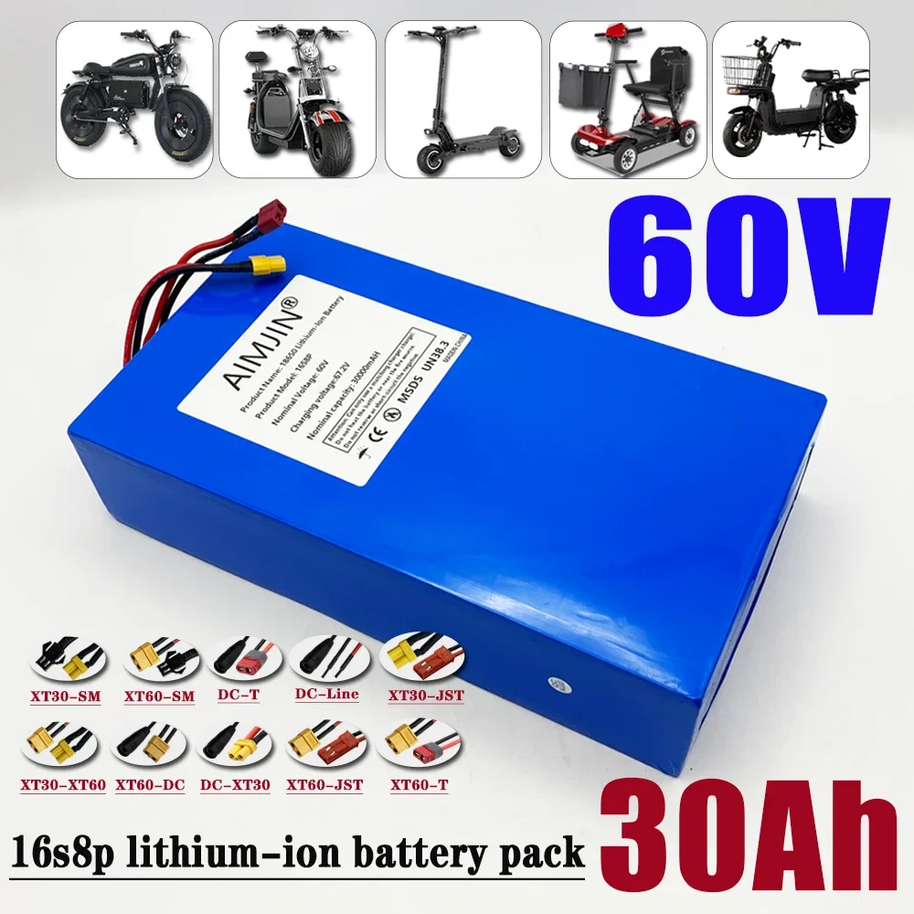 18650 Lithium-ion Battery Pack - 60V 30Ah Electric Scooter Battery recension och pris